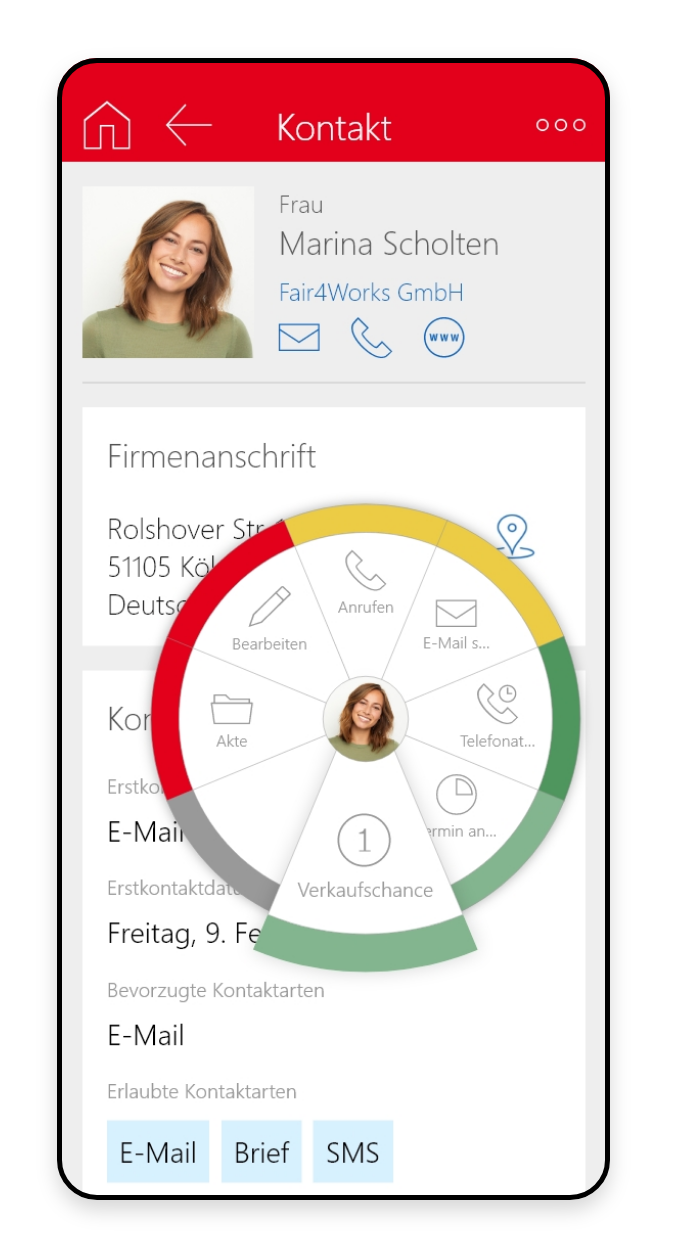 SmartWe- Kontaktmanagement, auch mobil